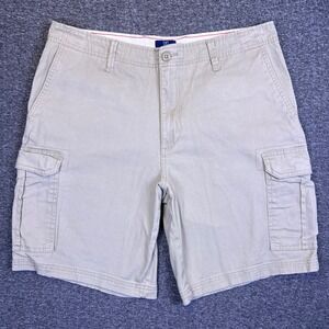 George Shorts Mens 34 Casual Outdoors Cargo Utility Snap Pockets Hiking Stretch